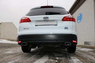 Fox passend für Ford Focus III Ecoboost - Turnier/ Kombi Endschalldämpfer Ausgang rechts/links - 145x65 Typ 59 rechts/links FO032103-671