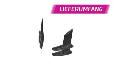 CSR Performance Flaps mit ABE für Audi R8 (Typ 4S) FP014-S strukturiert schwarz matt (keine Lackierung erforderlich)