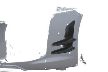 CSR Performance Flaps mit ABE für Audi R8 (Typ 4S) FP014-S strukturiert schwarz matt (keine Lackierung erforderlich)