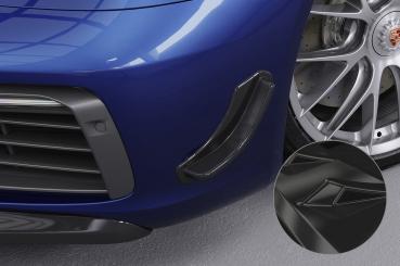 CSR Performance Flaps mit ABE für Porsche 911 / 992/991/997/996, Boxster 981, Cayman 981C FP015-G Glossy schwarz Hochglanz (keine Lackierung erforderlich)