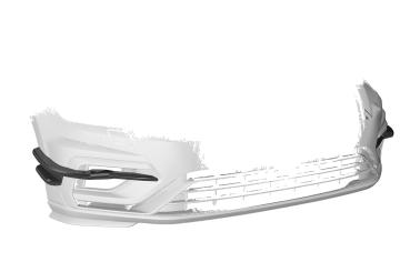 CSR Performance Flaps mit ABE für VW Golf 7 (Typ AU) R FP019-S strukturiert schwarz matt (keine Lackierung erforderlich)