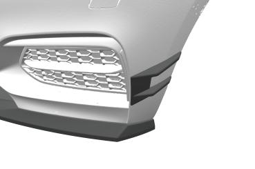 CSR Performance Flaps mit ABE für BMW 2er F22 / F23 (M-Paket, M2) FP027-L Lackierung erforderlich (unlackiert roh)