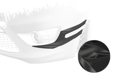 CSR Performance Flaps mit ABE für Ford Focus MK2 FP030-C Carbon Look Hochglanz (keine Lackierung erforderlich)