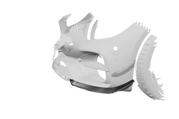 CSR Performance Flaps mit ABE für Mercedes Benz Amg GT (190) FP035-G Glossy schwarz Hochglanz (keine Lackierung erforderlich)