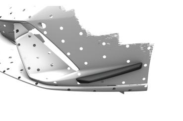 CSR Performance Flaps mit ABE für Lamborghini Huracan Performante FP038-S strukturiert schwarz matt (keine Lackierung erforderlich)