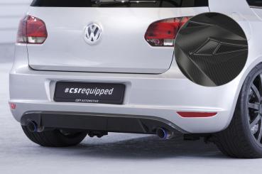 CSR Diffusor | Heckansatz mit ABE für VW Golf 6 HA044-C Carbon Look Hochglanz (keine Lackierung erforderlich)