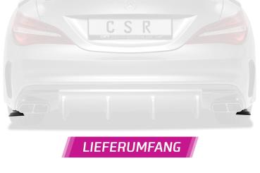 CSR Diffusor | Heckansatz mit ABE für Mercedes-Benz CLA 45 AMG X117 C117 HA213-L Lackierung erforderlich (unlackiert roh)