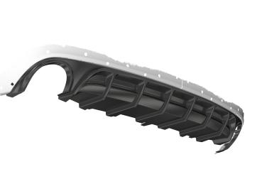 CSR Diffusor | Heckansatz mit ABE für Audi A6 C7 (4G) HA227-G Glossy schwarz Hochglanz (keine Lackierung erforderlich)