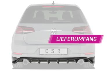 CSR Diffusor | Heckansatz mit ABE für VW Golf 7 TCR HA232-G Glossy schwarz Hochglanz (keine Lackierung erforderlich)