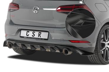 CSR Diffusor | Heckansatz mit ABE für VW Golf 7 TCR HA232-G Glossy schwarz Hochglanz (keine Lackierung erforderlich)