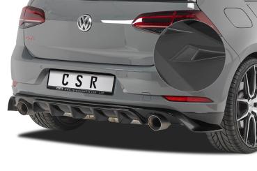 CSR Diffusor | Heckansatz mit ABE für VW Golf 7 TCR HA232-L Lackierung erforderlich (unlackiert roh)