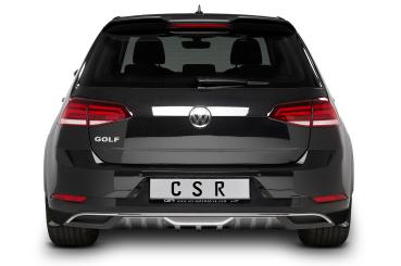 CSR Diffusor | Heckansatz mit ABE für VW Golf 7 (Typ AU) HA235-S strukturiert schwarz matt (keine Lackierung erforderlich)