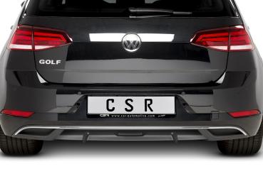 CSR Diffusor | Heckansatz mit ABE für VW Golf 7 Basis HA236-S strukturiert schwarz matt (keine Lackierung erforderlich)