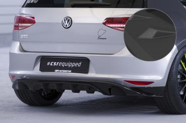 CSR Diffusor | Heckansatz mit ABE für VW Golf 7 (Typ AU) Basis HA237-S strukturiert schwarz matt (keine Lackierung erforderlich)