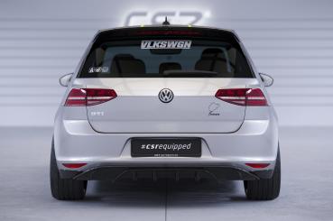 CSR Diffusor | Heckansatz mit ABE für VW Golf 7 (Typ AU) Basis HA237-G Glossy schwarz Hochglanz (keine Lackierung erforderlich)