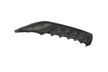 CSR Diffusor | Heckansatz mit ABE für VW Golf 7 (Typ AU) Basis HA237-G Glossy schwarz Hochglanz (keine Lackierung erforderlich)