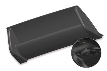 CSR Diffusor | Heckansatz mit ABE für VW Golf 7 GTI / GTD / GTE HA240-C Carbon Look Hochglanz (keine Lackierung erforderlich)