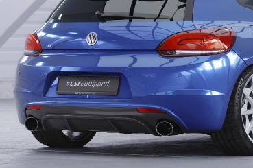 CSR Diffusor | Heckansatz mit ABE für VW Scirocco 3 R HA247-C Carbon Look Hochglanz (keine Lackierung erforderlich)