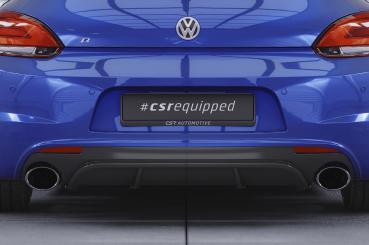 CSR Diffusor | Heckansatz mit ABE für VW Scirocco 3 R HA247-C Carbon Look Hochglanz (keine Lackierung erforderlich)