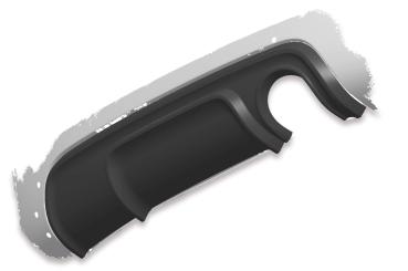 CSR Diffusor | Heckansatz mit ABE für Audi TT 8N HA248-G Glossy schwarz Hochglanz (keine Lackierung erforderlich)