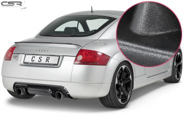 CSR Diffusor | Heckansatz mit ABE für Audi TT 8N HA249-S strukturiert schwarz matt (keine Lackierung erforderlich)
