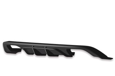 CSR Diffusor | Heckansatz mit ABE für VW Golf 7 R / R-Line HA253-C Carbon Look Hochglanz (keine Lackierung erforderlich)