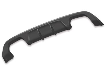 CSR Diffusor | Heckansatz mit ABE für VW Golf 7 R / R-Line HA253-C Carbon Look Hochglanz (keine Lackierung erforderlich)