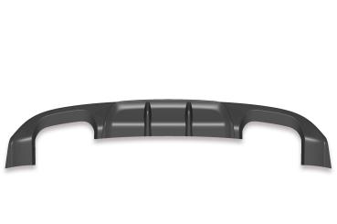 CSR Diffusor | Heckansatz mit ABE für VW Golf 7 R / R-Line HA253-C Carbon Look Hochglanz (keine Lackierung erforderlich)