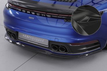 CSR Diffusor | Heckansatz mit ABE für Porsche 911/992 HA257-G Glossy schwarz Hochglanz (keine Lackierung erforderlich)