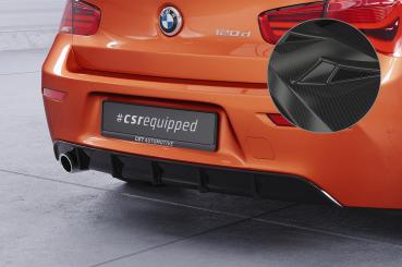 CSR Diffusor | Heckansatz mit ABE für BMW 1er F20 / F21 LCI HA258-C Carbon Look Hochglanz (keine Lackierung erforderlich)