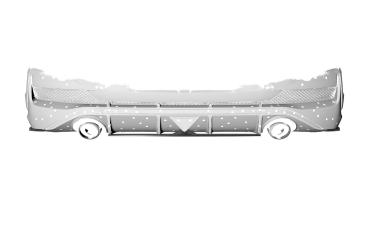 CSR Diffusor | Heckansatz mit ABE für Hyundai I30 N (PD) Fastback HA261-S strukturiert schwarz matt (keine Lackierung erforderlich)