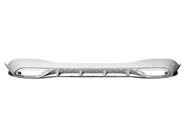 CSR Diffusor | Heckansatz mit ABE für Mercedes-Benz CLA X118 AMG-Line HA265-C Carbon Look Hochglanz (keine Lackierung erforderlich)