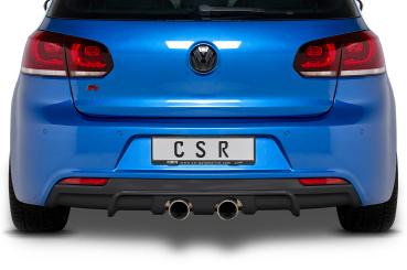 CSR Diffusor | Heckansatz mit ABE für VW Golf 6 R HA268-G Glossy schwarz Hochglanz (keine Lackierung erforderlich)
