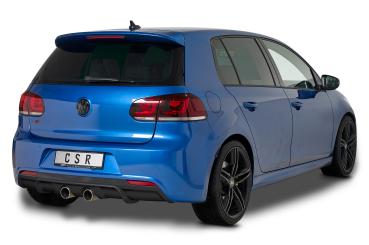 CSR Diffusor | Heckansatz mit ABE für VW Golf 6 R HA268-G Glossy schwarz Hochglanz (keine Lackierung erforderlich)