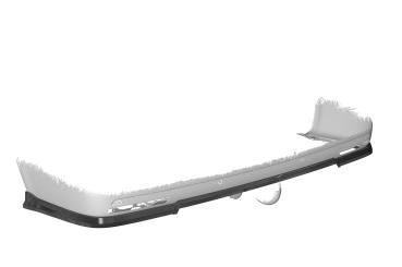 CSR Diffusor | Heckansatz mit ABE für VW T5 Bus HA269-L Lackierung erforderlich (unlackiert roh)