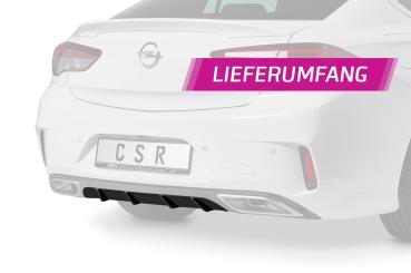 CSR Diffusor | Heckansatz mit ABE für Opel Insignia B HA270-C Carbon Look Hochglanz (keine Lackierung erforderlich)