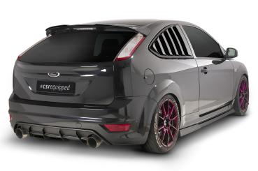 CSR Diffusor | Heckansatz mit ABE für Ford Focus ST MK2 HA271-G Glossy schwarz Hochglanz (keine Lackierung erforderlich)