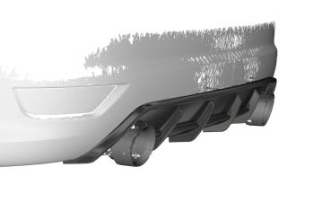 CSR Diffusor | Heckansatz mit ABE für Ford Focus ST MK2 HA271-G Glossy schwarz Hochglanz (keine Lackierung erforderlich)