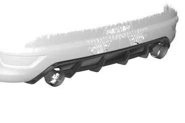 CSR Diffusor | Heckansatz mit ABE für Ford Focus ST MK2 HA271-G Glossy schwarz Hochglanz (keine Lackierung erforderlich)