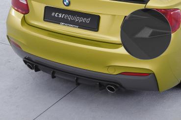CSR Diffusor | Heckansatz mit ABE für BMW 2er (F22 / F23) Coupe und Cabrio HA273-S strukturiert schwarz matt (keine Lackierung erforderlich)