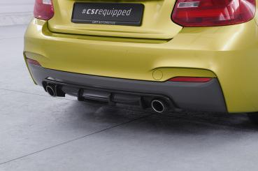 CSR Diffusor | Heckansatz mit ABE für BMW 2er (F22 / F23) Coupe und Cabrio HA273-G Glossy schwarz Hochglanz (keine Lackierung erforderlich)