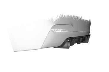 CSR Diffusor | Heckansatz mit ABE für BMW 2er (F22 / F23) Coupe und Cabrio HA273-G Glossy schwarz Hochglanz (keine Lackierung erforderlich)