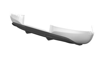 CSR Diffusor | Heckansatz mit ABE für Opel Corsa E HA274-C Carbon Look Hochglanz (keine Lackierung erforderlich)