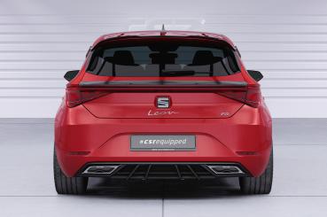 CSR Diffusor | Heckansatz mit ABE für Seat Leon 4 (Typ KL) FR HA275-C Carbon Look Hochglanz (keine Lackierung erforderlich)