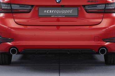 CSR Diffusor | Heckansatz mit ABE für BMW 3er Limousine und Touring (G20/G21) HA278-S strukturiert schwarz matt (keine Lackierung erforderlich)