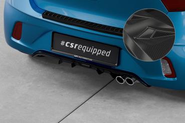 CSR Diffusor | Heckansatz mit ABE für Hyundai I10 3. Generation HA280-C Carbon Look Hochglanz (keine Lackierung erforderlich)