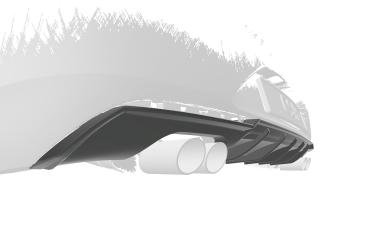 CSR Diffusor | Heckansatz mit ABE für Opel Insignia B Grandsport HA282-L Lackierung erforderlich (unlackiert roh)