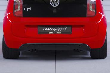 CSR Diffusor | Heckansatz mit ABE für VW up! / e-up! Basis HA283-S strukturiert schwarz matt (keine Lackierung erforderlich)