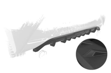 CSR Diffusor | Heckansatz mit ABE für Toyota Aygo 2 HA288-L Lackierung erforderlich (unlackiert roh)