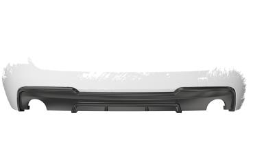 CSR Diffusor | Heckansatz mit ABE für BMW 5er F10/F11 535i/535d M-Paket HA289-G Glossy schwarz Hochglanz (keine Lackierung erforderlich)